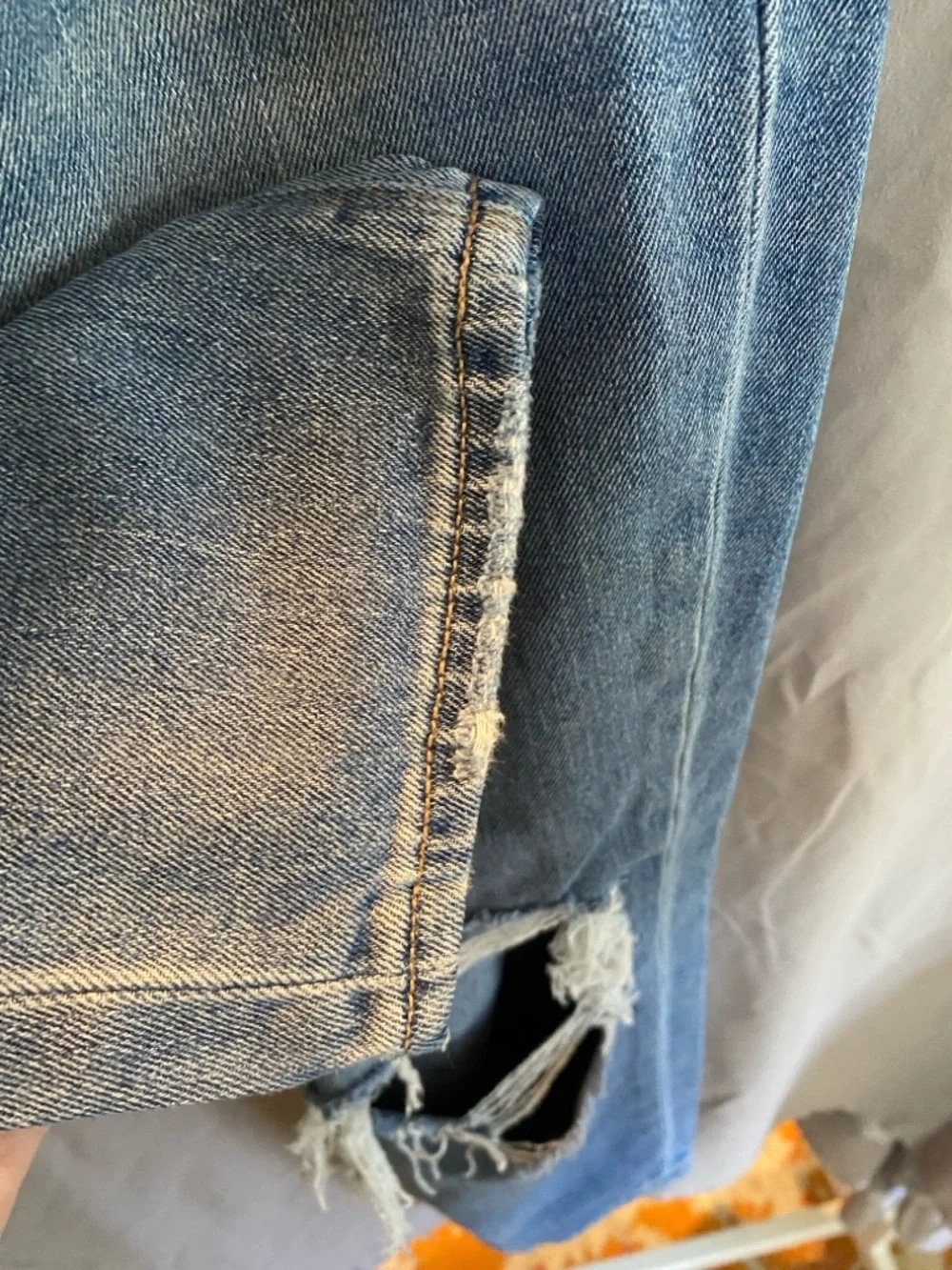American Eagle Outfitters Blue Distressed Boyfriend Jeans - Picture 8 of 10